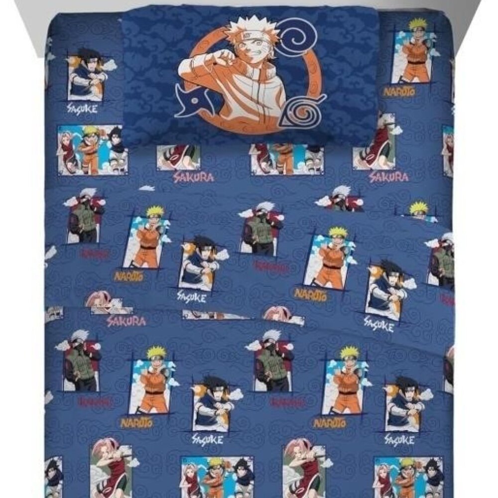Viz Media | NEW Naruto (Original Series) 3-Piece Twin Microfiber Sheet Set